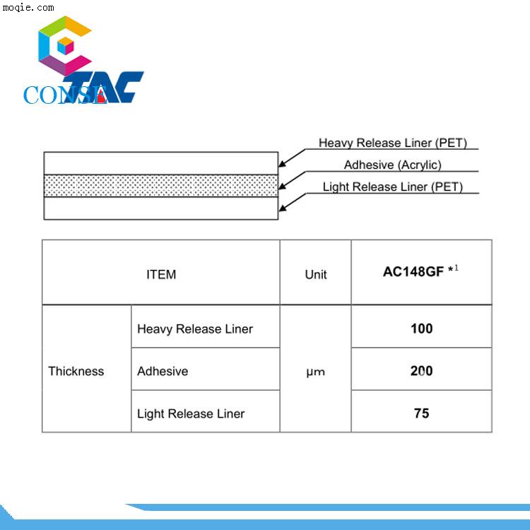 日本TAC/王子AC148GF oca光学胶